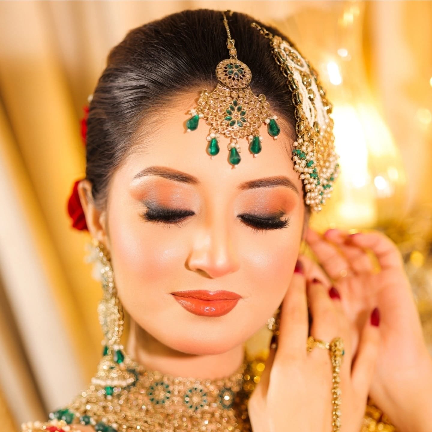 Bridal makeup in Attock salon