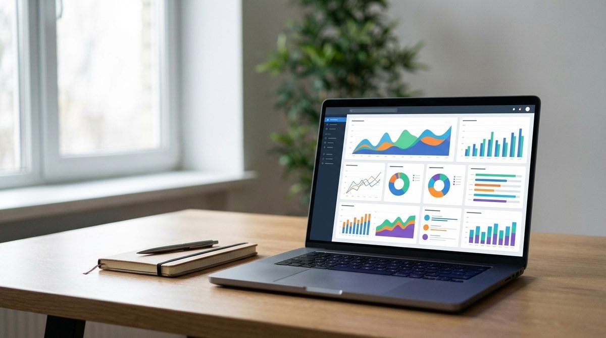 Laptop showing SEO analytics