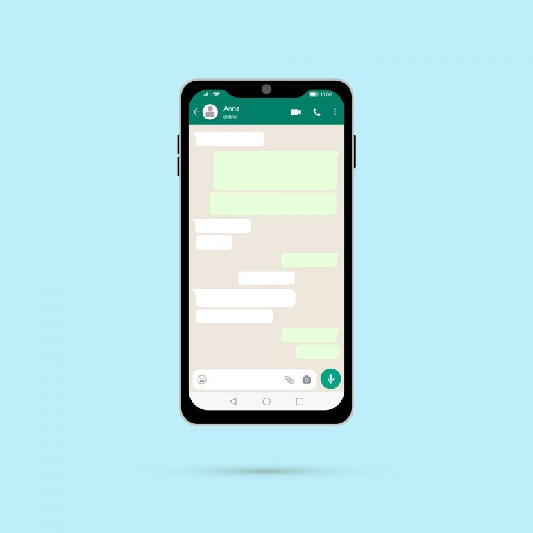 WhatsApp Business chat on smartphone for Google Business Profile