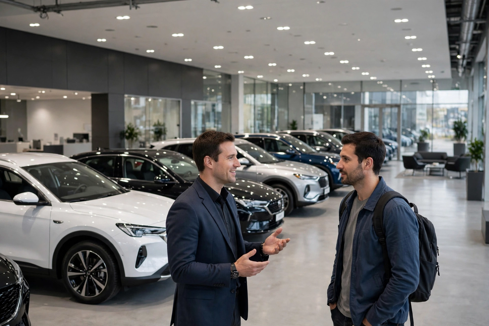 Car dealership showroom in Pakistan