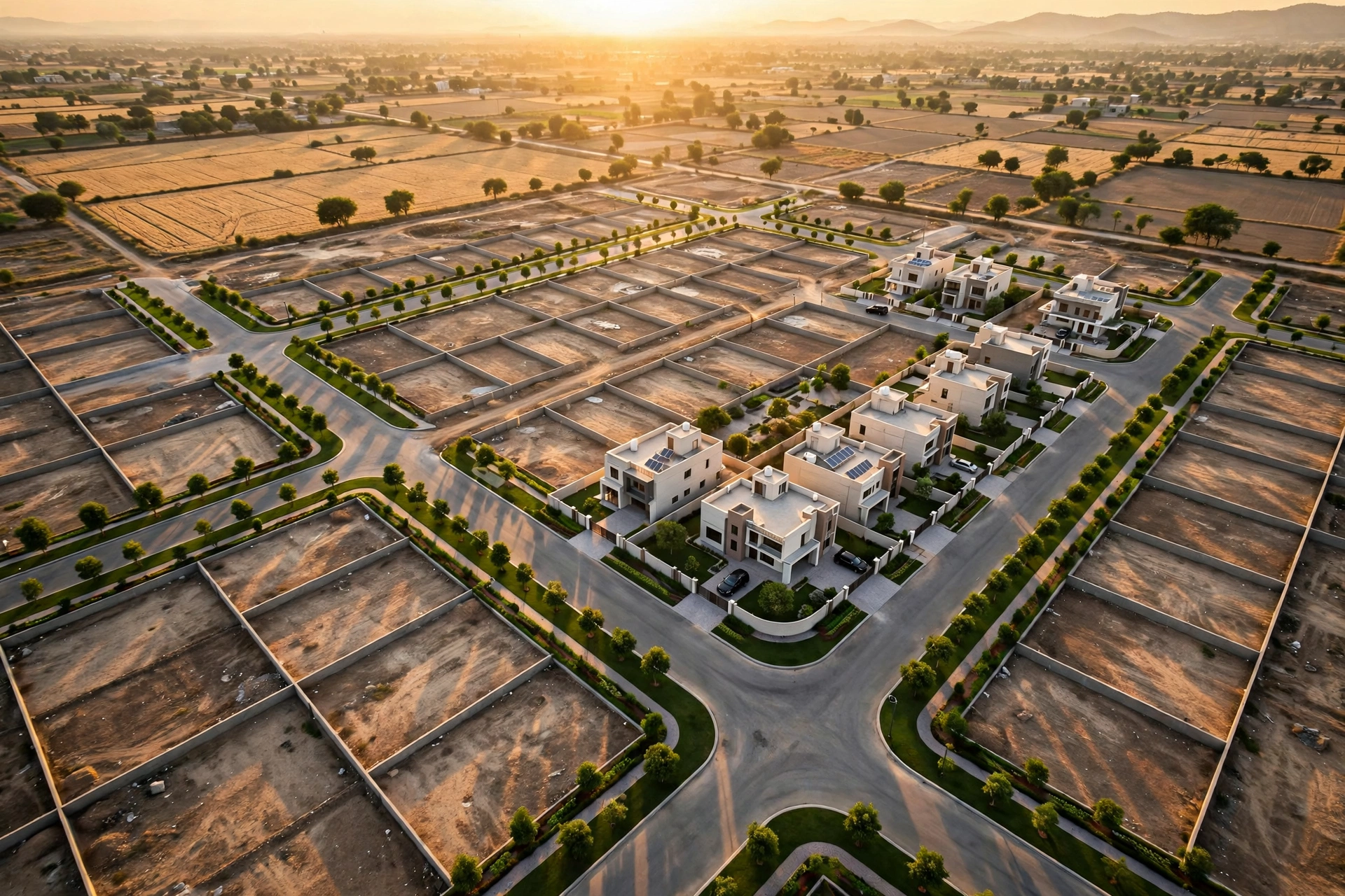 Aerial view of DHA Phase 10 Lahore housing society