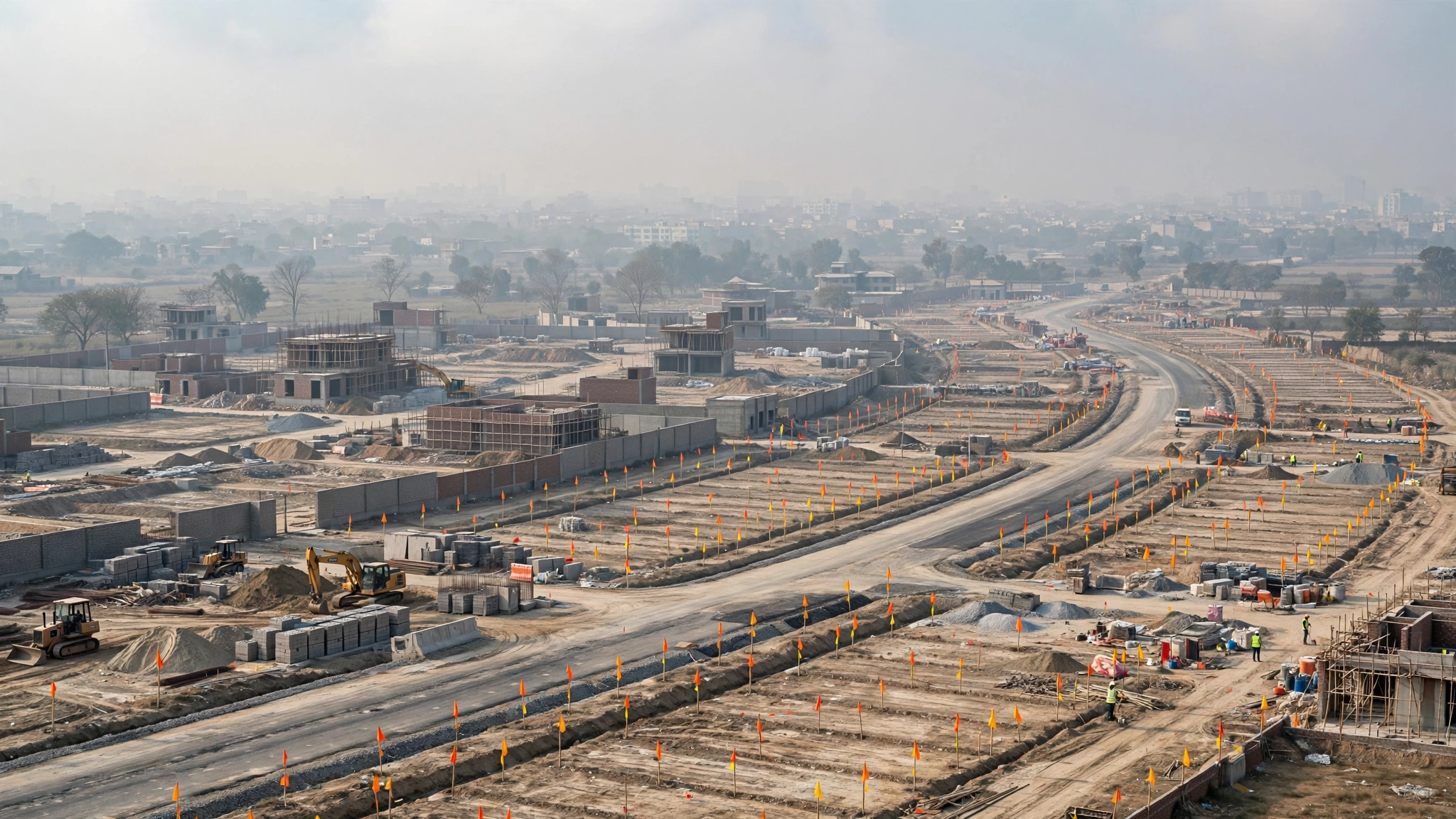 Housing society development site near Lahore